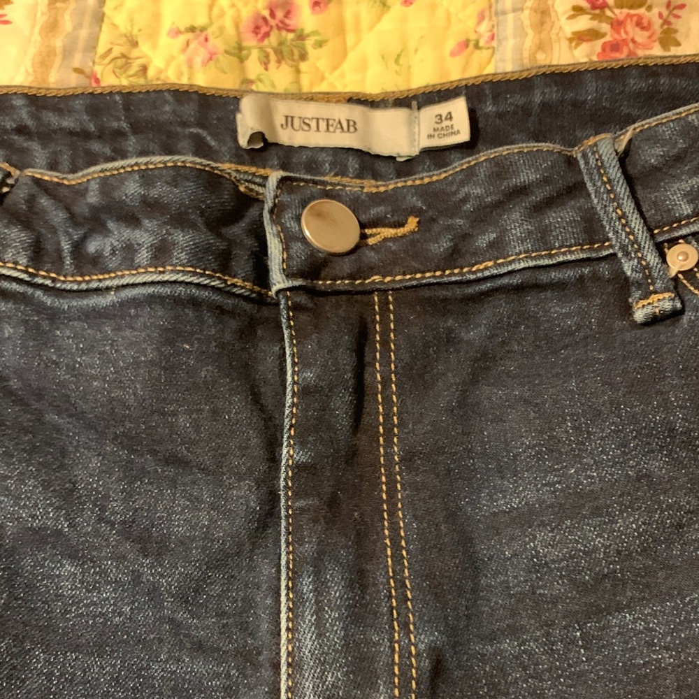 JUSTFAB Women's Dark Blue Jean Shorts.